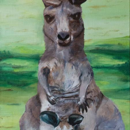 Kanguru mit Jungem