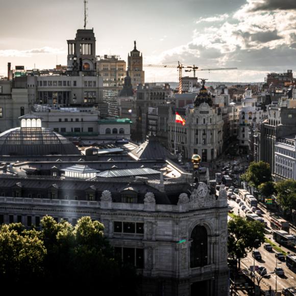 Gran Vía von oben